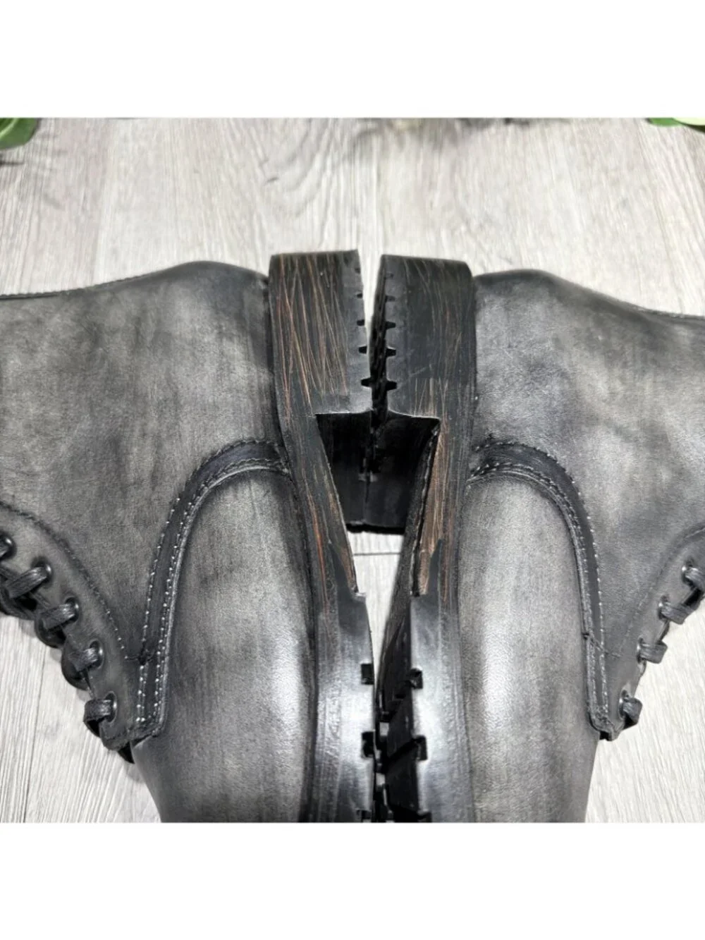Thursday Boot Company Men’s Captain Distressed Black Lace Zip Up Boot US 11